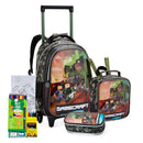 Kit Escolar Infantil – Mochila de Rodinhas, Lancheira e Estojo.