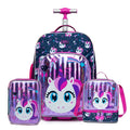 Kit Escolar Infantil – Mochila de Rodinhas, Lancheira e Estojo.