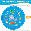 Tapete Splash Infantil com Jatos de Água – 170cm